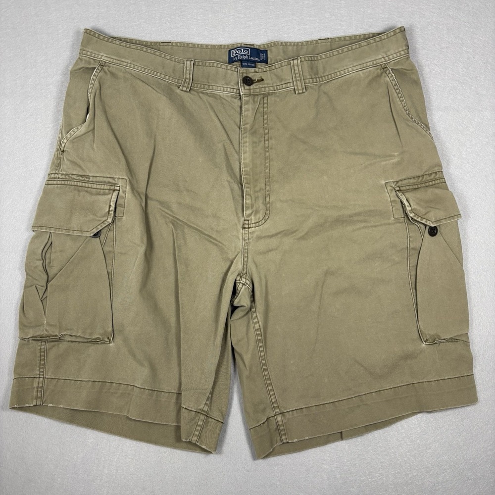 Vintage Polo Ralph Lauren Classic Polo 67 Chino Cargo Shorts Distressed Men's 42